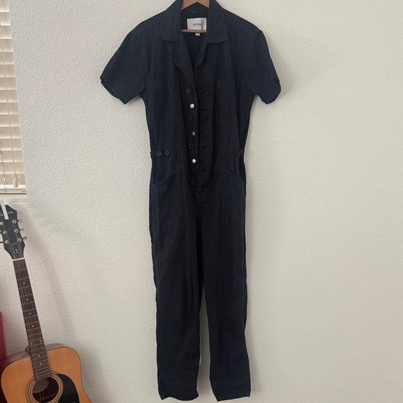 Pistola Grover Jumpsuit Utility Short Sleeve Navy Casual Minimalist Size Small - Picture 2 of 8